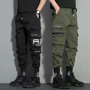 남성용 Aarmy Green Cargo Pants 캐주얼 힙합 히트 컬러 다중 포켓 바지 streetwear 스웨트 팬츠 브랜드 남성 사이즈 M-5XL