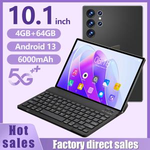 새롭게 업그레이드된 10.1인치 안드로이드 태블릿, 옥타코어 4GB+64GB ROM, 듀얼폰 통화, WiFi, 구글 플레이 지원, 키보드 케이스 포함 태블릿 PC