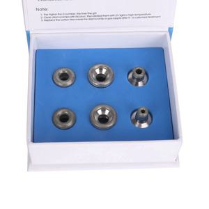 6pcs Dermabrasion 팁 Microdermabrasion 피부 필링 교체 팁 스테인레스 완드 다이아몬드 껍질 진공 기계에 대 한 6 단위