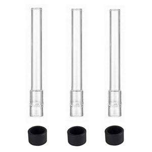 ARIZER SOLO 2 AIR 2 액세서리용 유리 스템 어댑터 3개(실리콘 캡 커버 포함)