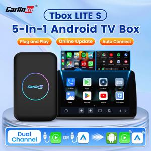 CarlinKit HDMI 안드로이드 TV 박스 5-in-1 무선 어댑터, 넷플릭스 IPTV 무선 안드로이드 오토 및 카플레이 동글 지원 (차량용 라디오)