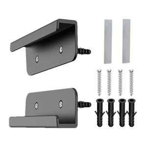 2 Pcs 범용 벽걸이 형 태블릿 스탠드 홀더 IPad/iPhone 15 14/Samsung/Xiaomi/Lenovo 홀더 용 접착제 또는 나사로 고정