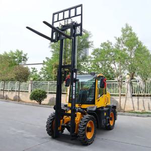 맞춤형 2톤 오프로드 지게차 |   4륜 구동 디젤 2000kg 리프트 |   농장 건설용 |   빠른 배송