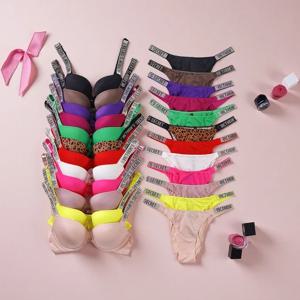 빅토리아 시크릿 란제리 세트 레이스 트림 서포티브 조절 가능한 뉴 클래식 브라 팬티 세트 레이스 란제리 세트 여성용 섹시