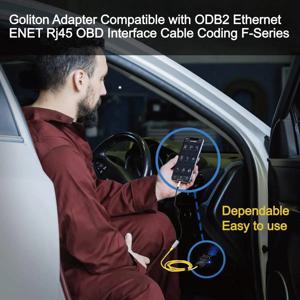 B.MW F 시리즈 ICOM 코딩용 ENET 케이블, 이더넷-OBD2 16핀 진단 인터페이스 케이블