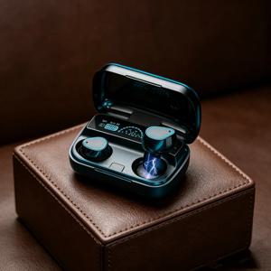 블루투스 헤드셋 TWS 핸즈프리 LED 디스플레이 헤드셋 블루투스 HiFi 스테레오 음악 무선 이어플러그 게임 헤드셋