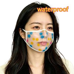 2PCS 고투명 PVC 및 TPU 마스크, 초박형 및 완전 투명한 흰색 헤밍, 3차원 사진 소품