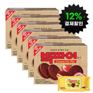 (12%결제할인)(결제가11570원)(추억의 레트로 패키지) 크라운 빅파이 216Gx6개