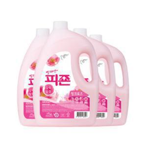 피죤 섬유유연제 3100ml 4개 핑크로즈