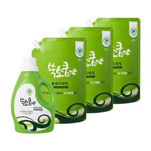 세탁세제/액체세제 헹굼성이 좋은 쑥 1.8L + 1.6L 3개