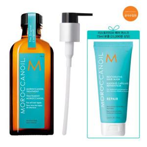 (신세계하남점)신세계백화점 모로칸오일 트리트먼트 100ml(펌핑기)+인텐스 컬 크림10ml(증정)