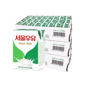 서울우유 멸균우유 200ml x 72입 (총 3박스) 서울우유/멸균/멸균우유