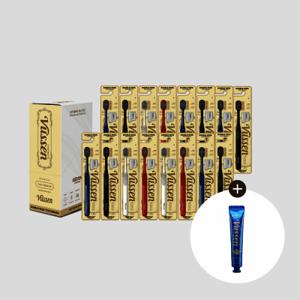 오스템공식 뷰센 더블와이드 칫솔 16P +뷰센 미니치약40g | 잇몸질환 미세모