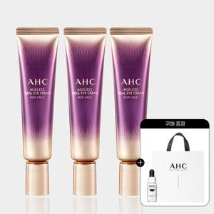 AHC 에이지리스 아이크림 포 페이스 30ml 3개+(증정)쇼핑백+프로샷 세럼 5ml