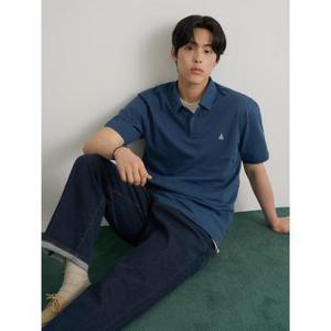 [26SS 30% OFF][빈폴멘] 오픈넥 소프트 반달피케 티셔츠  블루 (BC6342C33P)