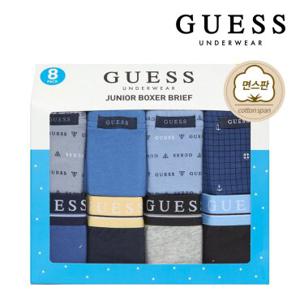 게스 주니어 남아 팬티 8매세트 A 드로즈 초등학생 중학생 고등학생
