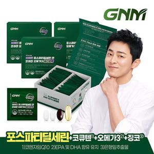 GNM 올인원 브레인 포스파티딜세린 코엔자임Q10 알티지오메가3 3박스/코큐텐 바나바잎