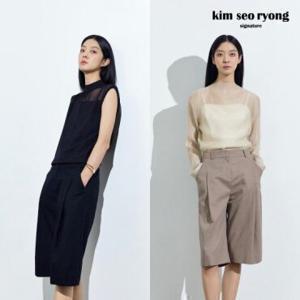 [TV상품]김서룡린넨 블렌디드 버뮤다 팬츠