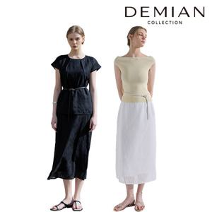 [데미안(DEMIAN)] 26SS DEAR ME(디어미) 링클 후로킹 썸머 스커트 1종