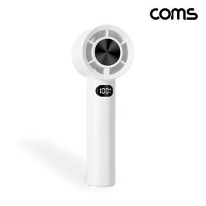 손선풍기 미니 화이트 100단 터보 LED정보창 1200mAh WFIFK3R