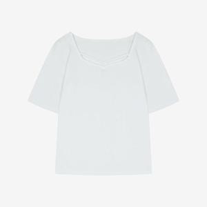 [베스띠벨리]넥라인스트링디테일티셔츠 BMIBF7854IV_DG