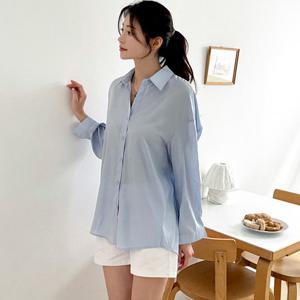 새틴 루즈 핏 셔츠 W25SH102