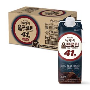 [6.15~20 프로틴바 증정] 뉴케어 올프로틴 41g 초코맛 (350mlx18팩), 1박스