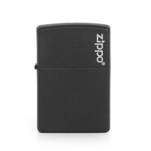 [지포]ZP218ZL 클래식 블랙 매트 로고 라이터