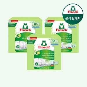 [프로쉬]독일 식기세척기세제 그린레몬 30개입 3개