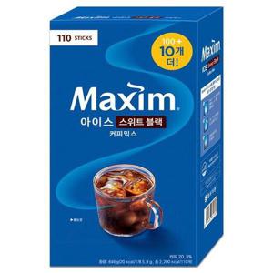 갤러리아_맥심 아이스 블랙 커피믹스 스위트 100T+10T
