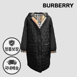버버리 파크게이트 퀄팅 롱 후드 자켓 80842091 81214671 블랙