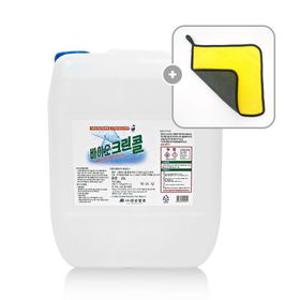 진로발효 바이오크린콜 75% 20L + 크린타월 살균소독제 에탄올 알콜 발효주정 대용량 말통