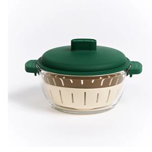 디엣지 플러스 1L 유리 찜용기 전자레인지 찜기(+채반)