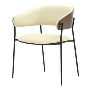 곡면암레스트 우드포인트 모던 라운지 의자(61cm 2색) 암체어 호텔 명품