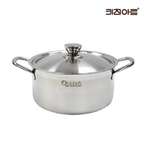 퀸즈 인덕션가능 통3중 스텐레스 양수냄비 24cm