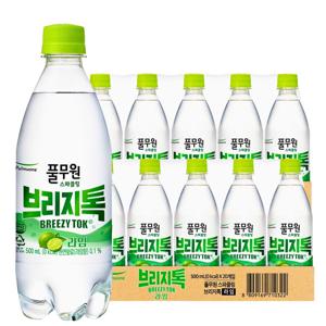 브리지톡 탄산수  라임 500mlx20개