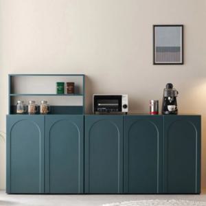 유니크 아치디자인 도어 주방 수납장 + 상부장 SET(200cm 2색) 키친 다용도