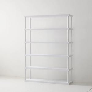 미니멀 모던 스틸프레임 5단 와이드 책장(120cm 6색) 전시용 책방 디자이너