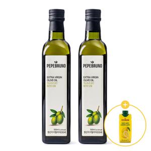 [올레샷]엑스트라버진 올리브오일 500mL X 2 + NFC 착즙 레몬즙 330ml(증정)