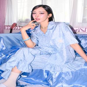 호피 레오파드 클럽 파자마 세트
