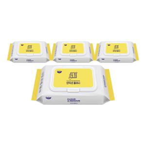 인덕션 클리너 50매 4팩 다목적 주방 찌든때 클리닝 티슈 행주물티슈