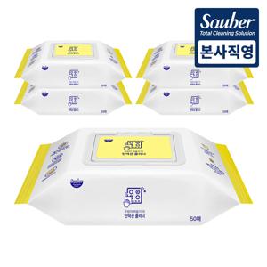 인덕션 클리너 50매 5팩 다목적 주방 찌든때 클리닝 티슈 행주물티슈
