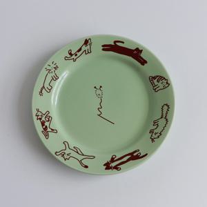 pastel cat plate 파스텔 고양이 접시 3종