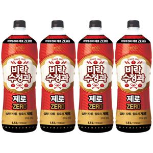 비락 수정과 제로 1.5L 4개