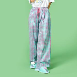 시원한 시어서커 체크패턴 원마일 팬츠 FREE 민트