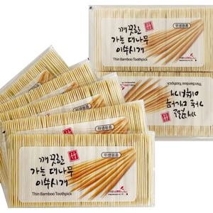 가는 대나무 이쑤시개(리필 2000입) 요지 업소용