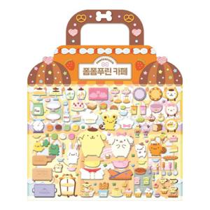 산리오 입체가방스티커 폼폼푸린 카페