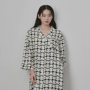 BWTZ 샹그릴라 비스코스 파자마 원피스 빈즈플라워