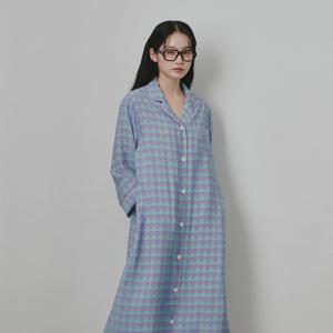 BWTZ 샹그릴라 비스코스 파자마 원피스 퍼플하트