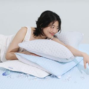 [1+1]호텔침구 폴라온 3중직 밴딩형 냉감 베개커버 50x70 3컬러